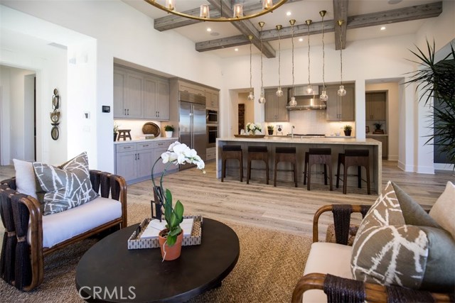 A2 model home, same floorplan as the home being built at 18 Phillips Ranch Road. This is the view from the great room into the kitchen.