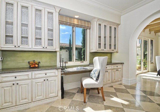 Kitchen desk area