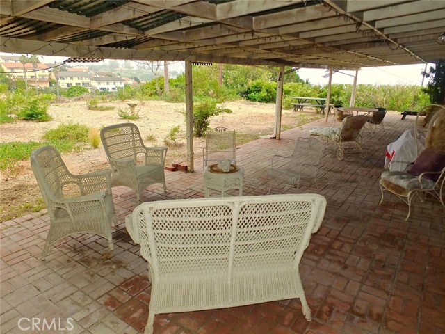 Brick Patio Area in Huge Backyard with Canyon, Catalina and Ocean Views!!!