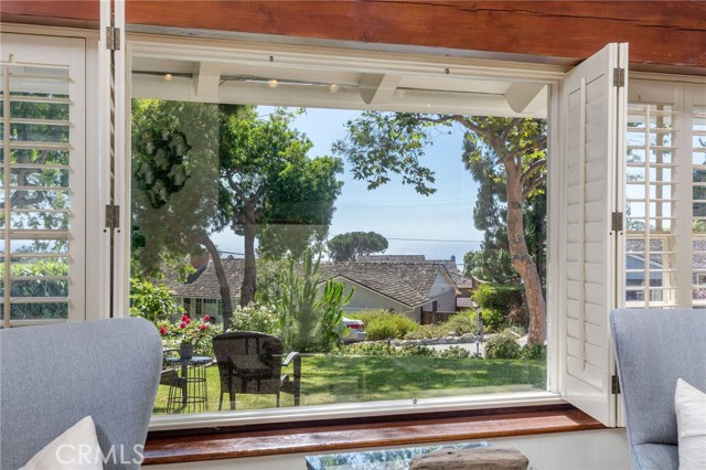 The beautiful ocean view from the living room add to the list of wonderful features the home has to offer.