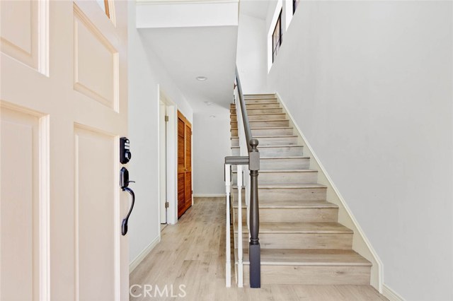 Stairs to top level living area
