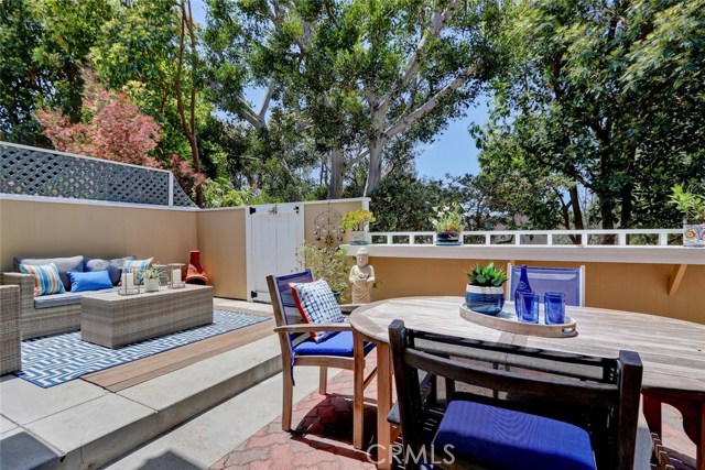 Outdoor Patio overlooking Greenbelt