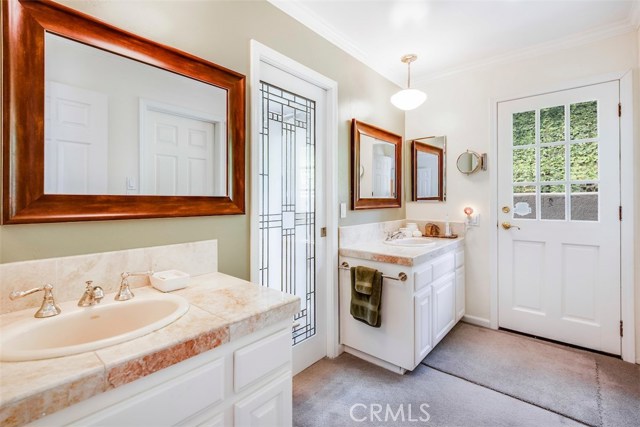 Master bathroom sink area