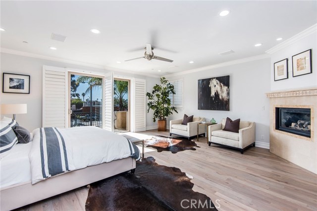 Beautiful large master suite with fireplace, huge walk in closet, his and her sinks, showerheads and jacuzzi tub.