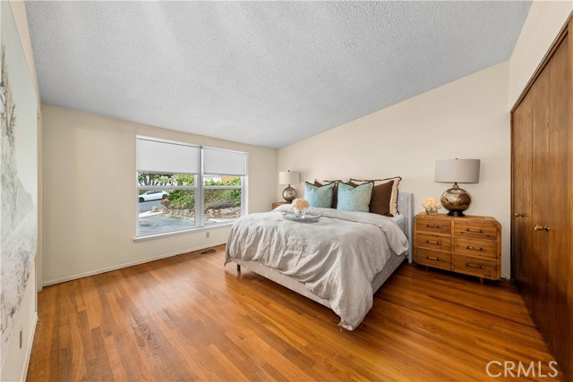 Enourmous master bedroom with full wall of closets!