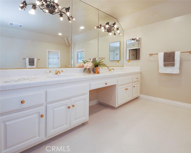 Master Bathroom with Double Vanity