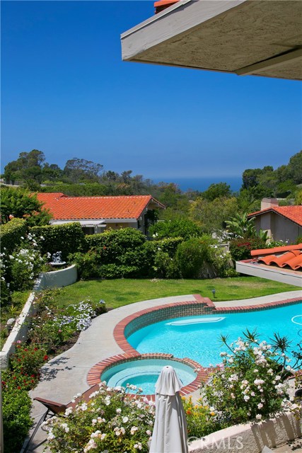 Ocean view from rear yard and upstairs rooms.