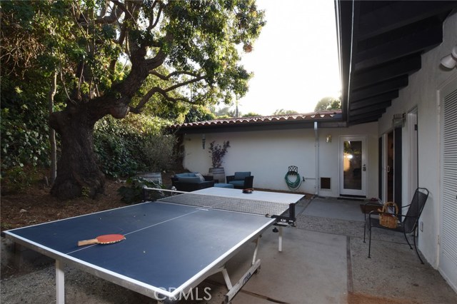 Another view of the side patio