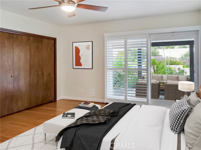 Virtually Staged Master Bedroom