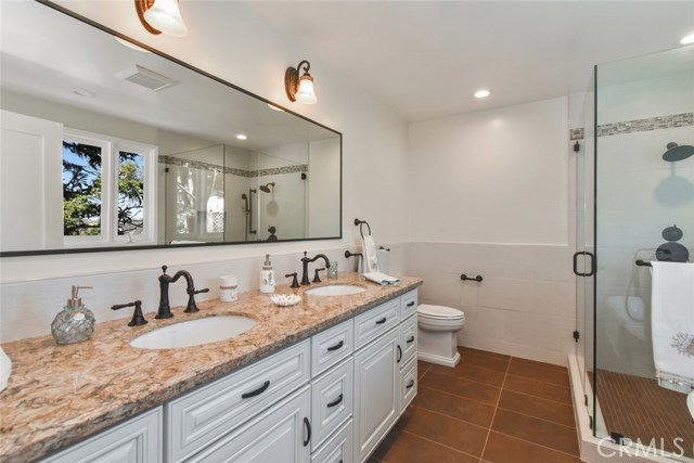 Everything you see is new in the master bath