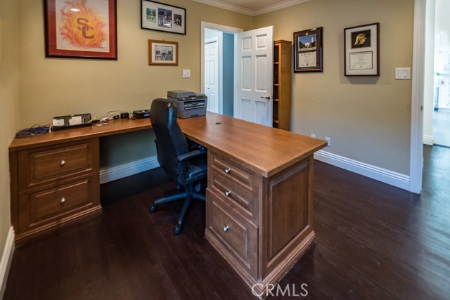 First floor bedroom, now used as an office