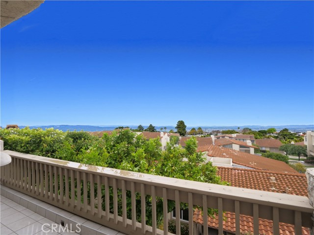 Tiled Balcony with Expansive view which has been enhanced because foggy on photo day Tiled Balcony with Expansive view which has been enhanced because foggy on photo day