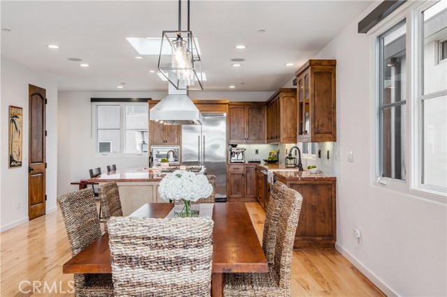 Kitchen has a walk in pantry with loads of storage space.