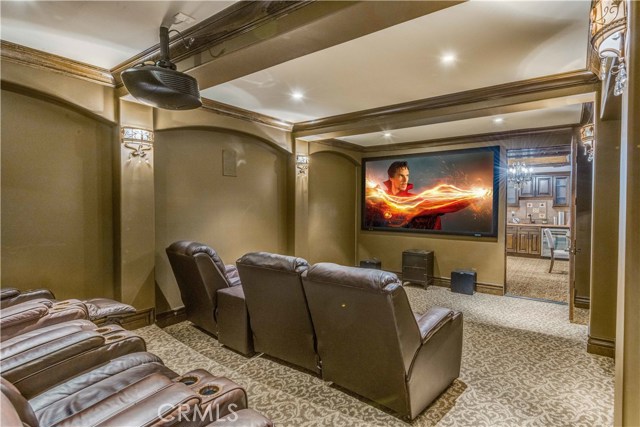 Basement level home theatre