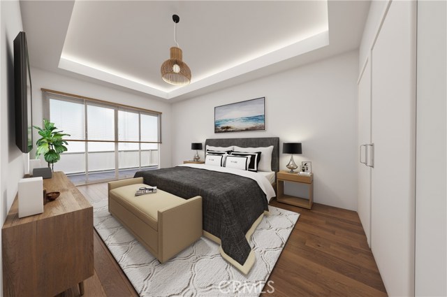 Rendering of the master suite from the inside.