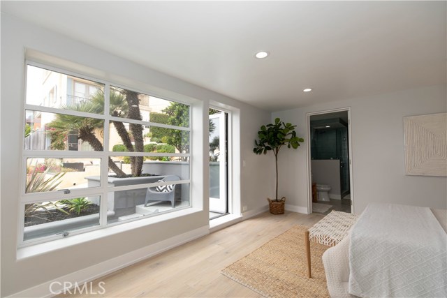 Downstairs Bedroom with Wall of Glass