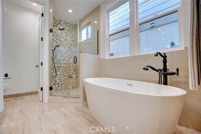 2nd Level . . . Master Bath with soaking tub and walk in shower
