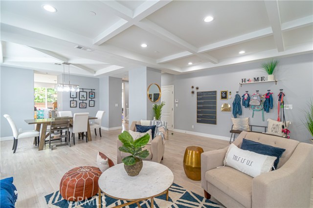 View of dining area from living room