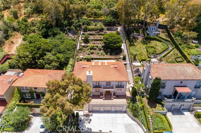 Front Elevation Aerial Showing Teird Backyard