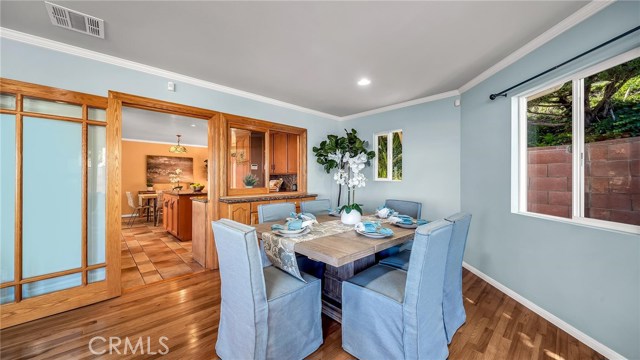 Dining area next to kitchen