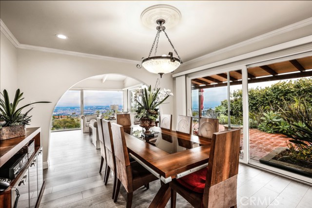 Formal Dining Room Opens to the Side Patio