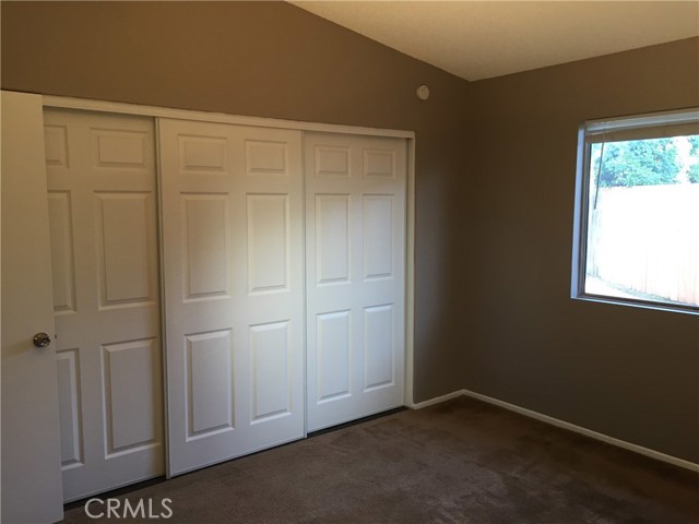 The master bedroom offers plenty of closet space.