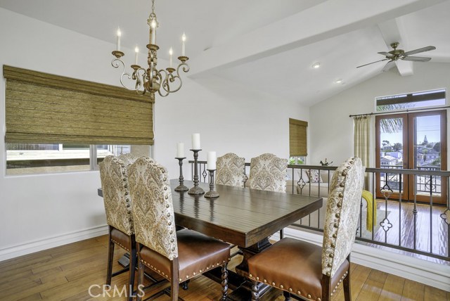 Diners survey the city lights