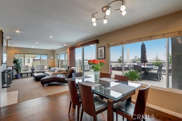 The Dining room is open and airy with great ocean views from Dining and Living room!