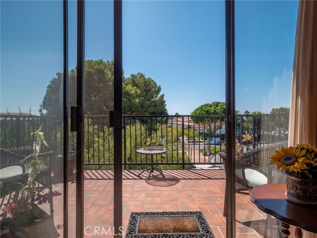 View of trees and greenbelt from living room