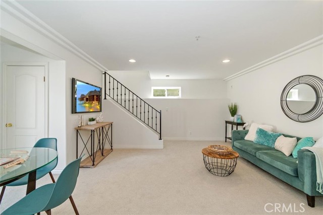 Terrace level living room