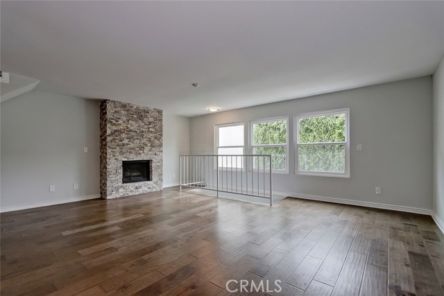 Beautiful large plank wood floors.