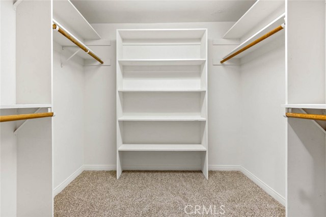 Large master walk in closet