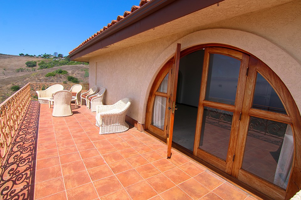 Master Bedroom Balcony that overlooks Catalina Island