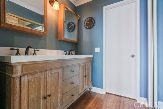 Master bath with double sinks