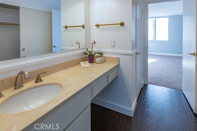 Master bathroom with 2 closets