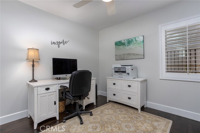 First floor bedroom currently used as an office.