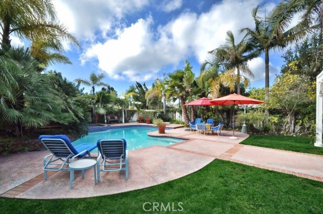 Pool & Spa Surrounded by Professional Landscape