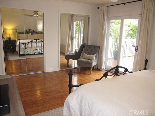 Master bedroom with private bathroom and plenty of closet space.