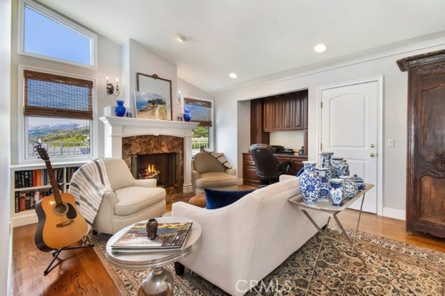 Study/Reception Room with Fireplace