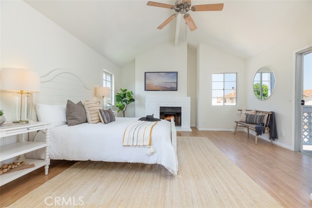 Vaulted ceilings in the master suite