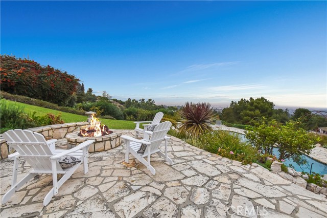 Firepit overlooking incredible views