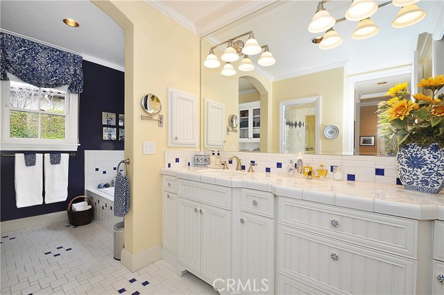 HER Master Bathroom.  HIS Bathroom adjoins it but each have their own walk-in wardrobes.