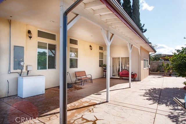 Backyard patio