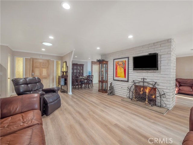 Cozy fireplace perfect for the holidays!!