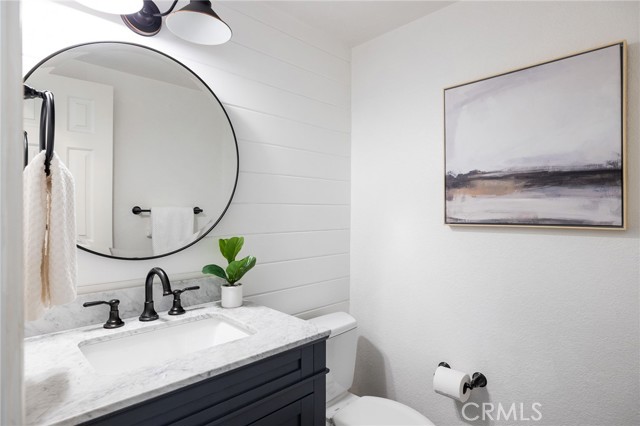 Downstairs powder room.