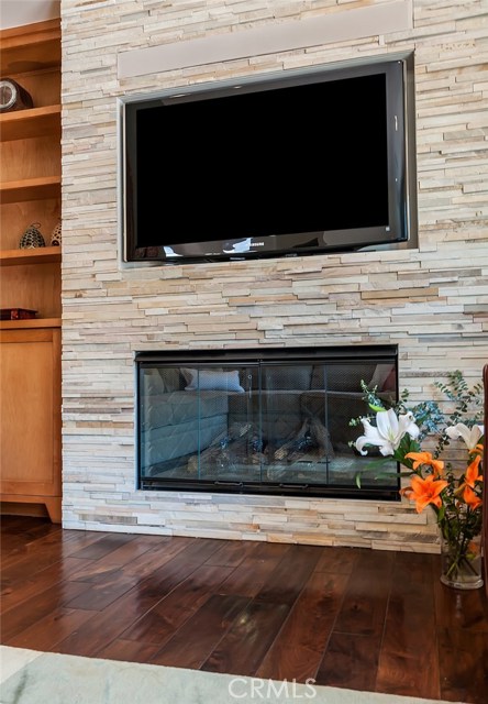 TV and the fireplace