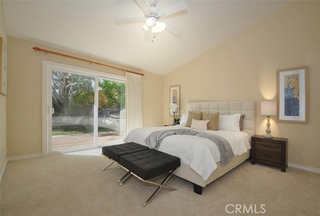 Master Bedroom Opens to the Backyard