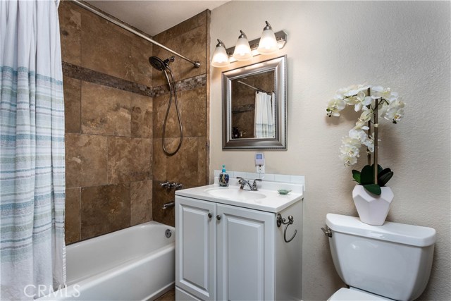Remodeled, hall bathroom