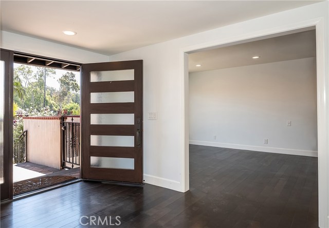 Foyer opens onto family room (shown) and Living Room