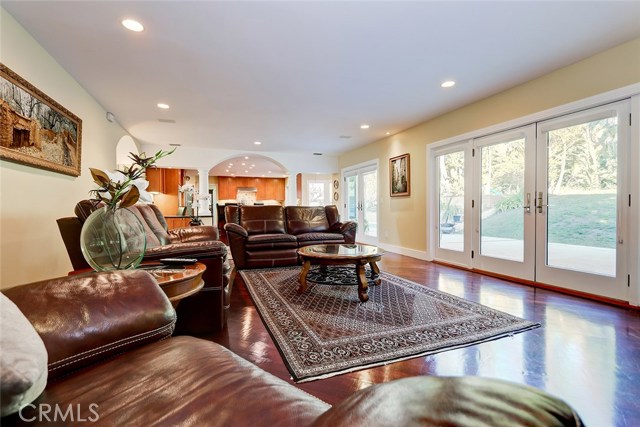 Family Room view to Kitchen